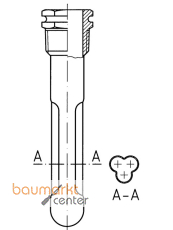 AFRISO Profiltauchhülse 15x16mm AFRISO Profiltauchhülse 15x16mm
