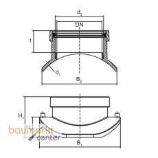 Aliaxis berg.Sattel ASA VL KG d 630/d 160 Vakuum Loading FRIAFIT