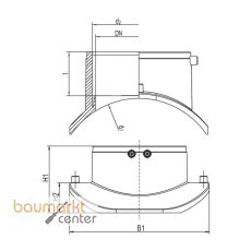 Aliaxis Abwassersattel ASA VL d 560 /d 160 Vakuum Loading FRIAFIT