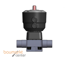 Aliaxis 2/2-Wege-Membranventil 382, PVC-U d75 DKOV/CP-NO, EPDM