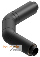 Aliaxis Umlenkung 2x45 Gr. waagerecht Doppelrohr d 160 x 110