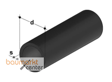 Aliaxis Druckrohr PE 100 schwarz SDR 33 L= 6 m d 1200 x 36,7