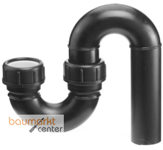 Aliaxis Siphon f.PE Abfluss d 50/50 senkrecht