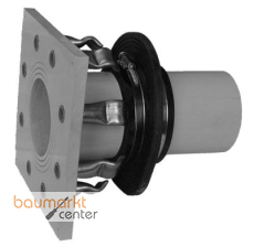 Aliaxis PPWanddurchf. d140, 1seitigem Flansch DN125 PN10 gebohrt Dbel V4A, Dichtk.NR