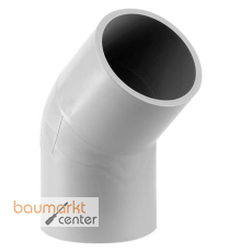 Aliaxis Winkel PP 110mm 45 Grad SDR 11 lang formgespritzt zum Stumpfschweissen