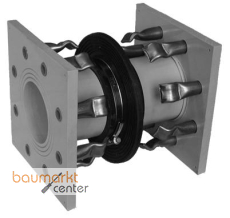 Aliaxis PPWanddurchf. d50 beidseit. Flansch DN40 PN10 gebo. Dbel St.VZ/V4A Dichtk.NR