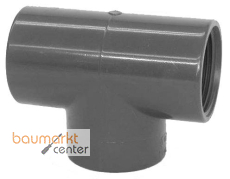 Aliaxis T-Stck 90 Gr. PVC-U TFV R 3/4" PN16 Gewindemuffe