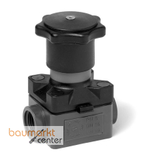 Aliaxis Membranventil PVC-U R3/8 EPDM Gewindemuffe cmFV-EPDM