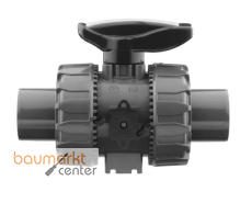 Aliaxis 2-Wege Kugelhahn PVC-U VKD d40 FKM Klebstutzen VKDDV-FKM Aliaxis 2-Wege Kugelhahn PVC-U VKD d40 FKM Klebstutzen VKDDV-FKM