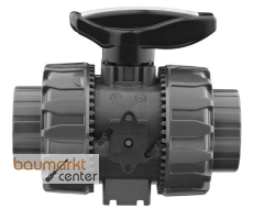 Aliaxis 2-Wege Kugelhahn PVC-U VKD d20 FKM Klebmuffe VKDIV-FKM Aliaxis 2-Wege Kugelhahn PVC-U VKD d20 FKM Klebmuffe VKDIV-FKM