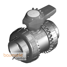 Aliaxis 2-Wege Kugelh.VEE PVC-U R1 1/2 EPDM Gewindemuffe Easyfit VEEFV-EPDM Aliaxis 2-Wege Kugelh.VEE PVC-U R1 1/2 EPDM Gewindemuffe Easyfit VEEFV-EPDM