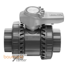 Aliaxis Kugelhahn PVC-U VXEIV DN 15 20mm m.Klebemuffe u.PTFE/EPDM-Dichtung Aliaxis Kugelhahn PVC-U VXEIV DN 15 20mm m.Klebemuffe u.PTFE/EPDM-Dichtung