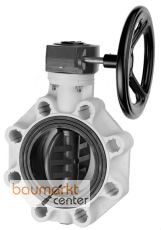 Aliaxis PVC-U Uni-Industrie-Absperrklapp d160 Handgetriebe FKM FKOV-RM-FKM Aliaxis PVC-U Uni-Industrie-Absperrklapp d160 Handgetriebe FKM FKOV-RM-FKM