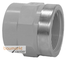 Aliaxis Muffe PVC-C 50mm x 1 1/2" IG f.Heisswasser Aliaxis Muffe PVC-C 50mm x 1 1/2" IG f.Heisswasser