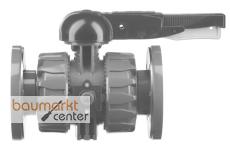 Aliaxis 2-Wege Kugelhahn VKD PVC-U d75 FKM Festflansch VKDOV-FKM Aliaxis 2-Wege Kugelhahn VKD PVC-U d75 FKM Festflansch VKDOV-FKM