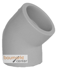 Aliaxis Winkel PP HIM 45 Grad 75mm zum Muffenschweissen