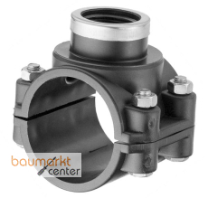 Aliaxis Anbohrschelle PP UFM 63mm x 1 1/4"IG zylindrisch O-Ring NBR schwarz