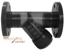 Aliaxis PVC-U Schmutzfnger transp. d40 FKM Losflansch RVOT-FKM