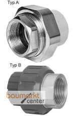 Aliaxis Verschraubung ABS BIFAO 16mm x 3/8"IG Messing