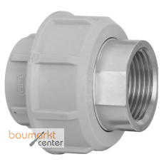 Aliaxis PP bergangsverschraubung a. Edelstahl mit zylindrischem Innengewinde d 50