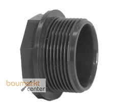 Aliaxis Stopfen PVC-U PFV R 3/4" PN16 Gewindestutzen
