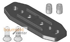 Aliaxis VKD Distanzplatten-Kit Wandmontage f.Kugelhahn d40-63 PMKD-KIT