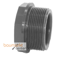 Aliaxis Redukt. kurz PVC-U DFV R 1 1/4" x 1" PN16 Gewindestutzen/-muffe