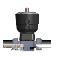 Aliaxis 2/2-Wege-Membranventil 382.7 PP d25 DKUBM/CP-NC EPDM