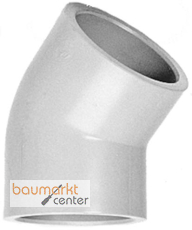 Aliaxis ABS Winkel 45 Gr. d315 PN8 Klebmuffe HIA