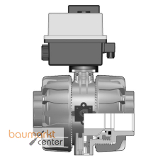 Aliaxis 2/2-Wege-KH ABS VKD Klebemuffe m.elektrischem Stellantrieb d50 EPDM