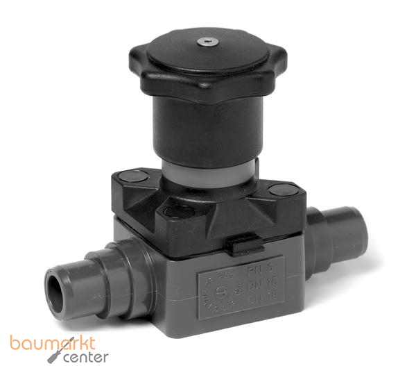 Aliaxis PVC-U Membranventil d20 PTFE Klebstutzen CMDV-PTFE