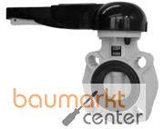 Aliaxis PVDF Industrie/Chemie-End-Absperrklappe, H.Hebel, FKOF-LM-END-EPDM d 225