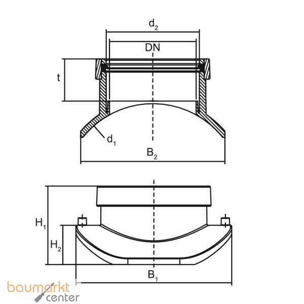 Aliaxis berg.Sattel ASA VL KG d 630/d 160 Vakuum Loading FRIAFIT