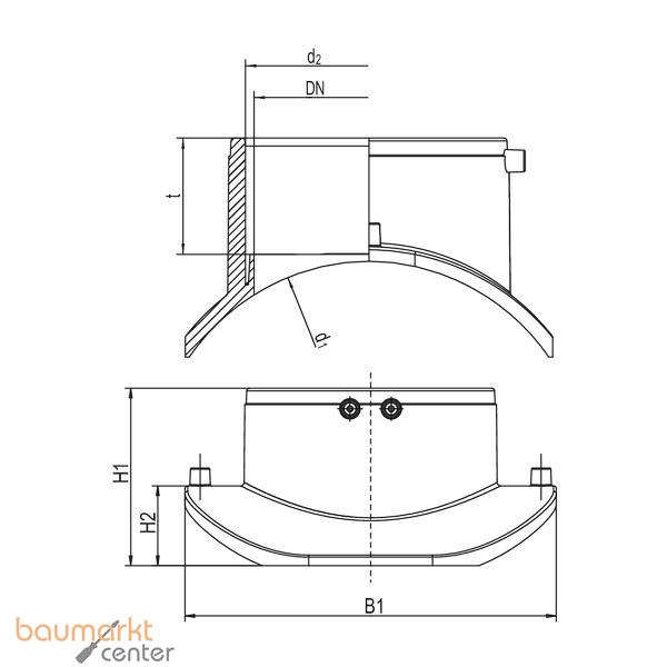 Aliaxis Abwassersattel ASA VL d 560 /d 160 Vakuum Loading FRIAFIT