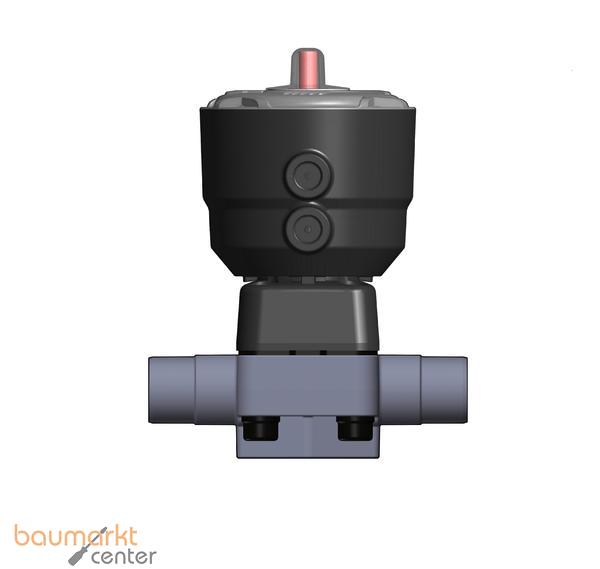 Aliaxis 2/2-Wege-Membranventil 382, PVC-U d75 DKOV/CP-NO, EPDM
