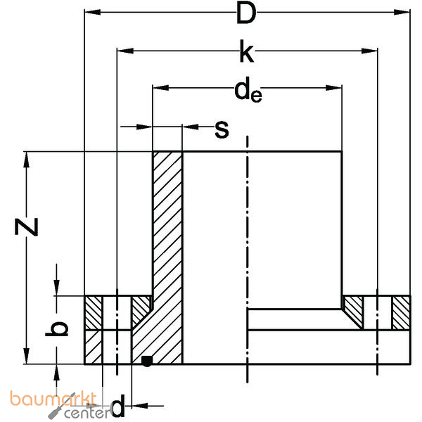 Aliaxis Sonderflanschverb. kurz PE100 SDR 11 d 140 PN 16