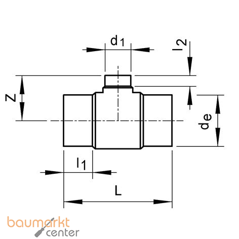Aliaxis T-Stck red. 90 Gr. kurz PE100 SDR 17 d 225 x 110 TRBE