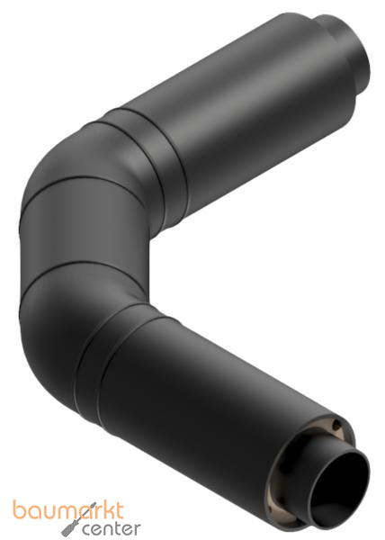 Aliaxis Umlenkung 2x45 Gr. waagerecht Doppelrohr d 160 x 110