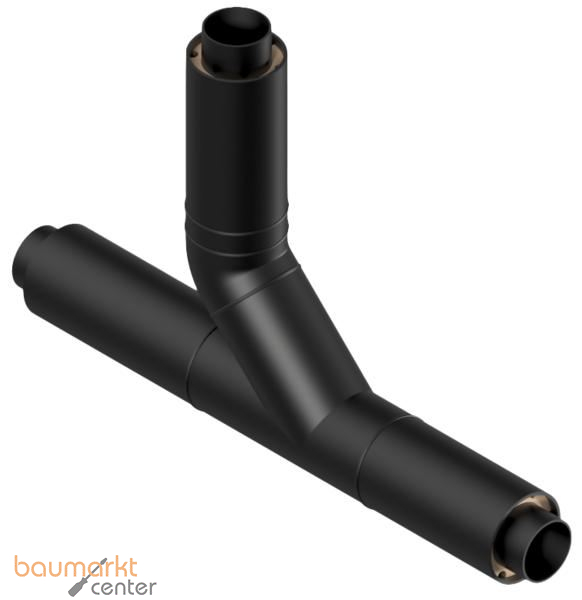 Aliaxis Abzweig 45 Gr m. Winkel Doppelrohr d 250/160 auf d 160/110