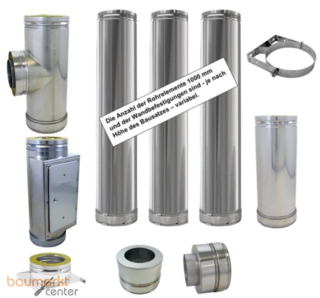 Bertrams DW Fertig-Schornstein 4,7 m - d:130