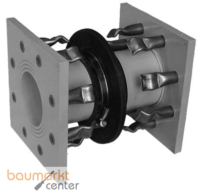 Aliaxis PPWanddurchf. d50 beidseit. Flansch DN40 PN10 gebo. Dbel St.VZ/V4A Dichtk.NR