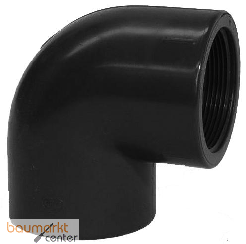 Aliaxis -Winkel 90Gr. PVC-U GIFV d50x 1 1/2" PN16 Klebmuffe/Gewindeanschluss