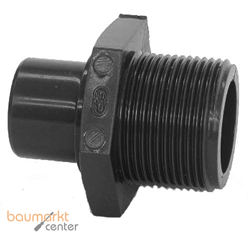 Aliaxis Red-nippel PVC-U NRIV d 32 x 1 1/4" PN16 Klebstutzen, AG