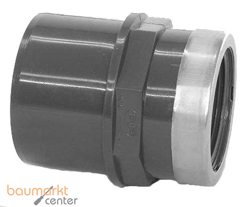 Aliaxis -Muffennippel PVC-U DIMV R 2" x d 75 PN16 Klebmuffe/-stutzen/Gew.muffe metall