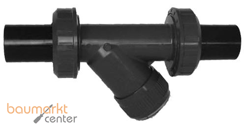 Aliaxis PVC-U Schmutzfnger d25 FKM Verschr. PE100-LS-Stutzen RVBEV-FKM