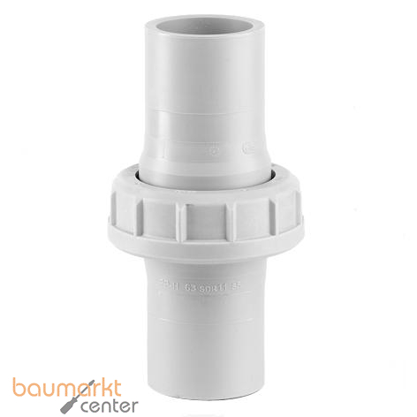 Aliaxis Verschraubung PP-H 63mm SDR 11 lang Dichtung EPDM, zum Stupfschweissen