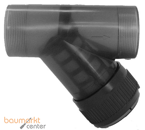 Aliaxis Schmutzfaenger PVC-U RVIT 75mm DN 65 Klebemuffe EPDM-Dicht.transparent