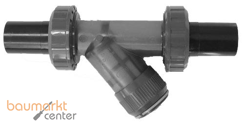 Aliaxis PVC-U Schmutzfnger transp. d40 FKM Verschr. PE100-LS-Stutzen RVUBET-FKM