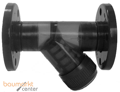 Aliaxis PVC-U Schmutzfnger transp. d40 FKM Losflansch RVOT-FKM