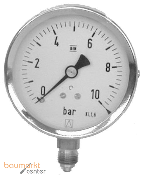 Aliaxis Manometer z.Eigentmontage 0-10 bar MANO/CH d 160xR 1/2 Zoll